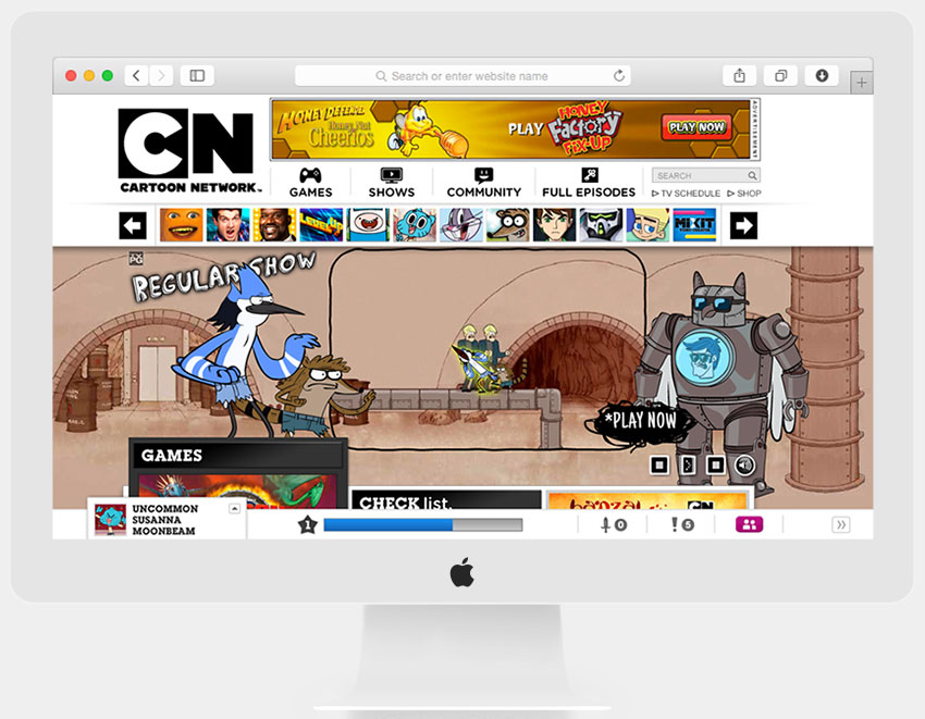 Cartoon Network Social Bar