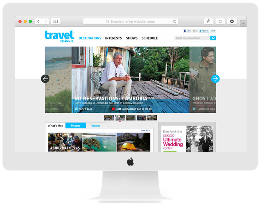 Travel Channel Website